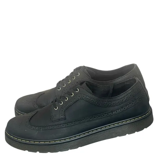 Dr. Martens Black Oxford Shoes Minimalist Design  Black Leather14 Eu 48 Uk 13