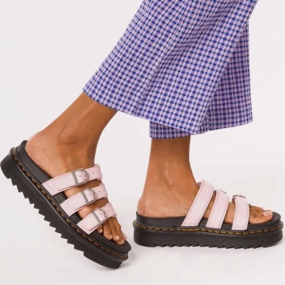 Dr. Martens Blaire Platform Slide Sandal Light Pink Women’s Size 10