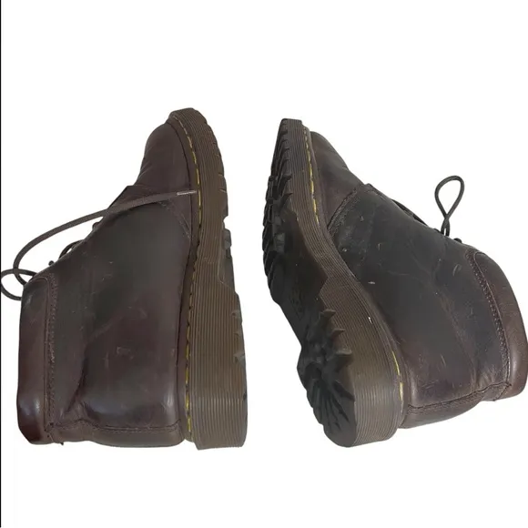 DR MARTENS Brown Leather Chukka Boots 8097 Made In England Mens Size 7 VINTAGE