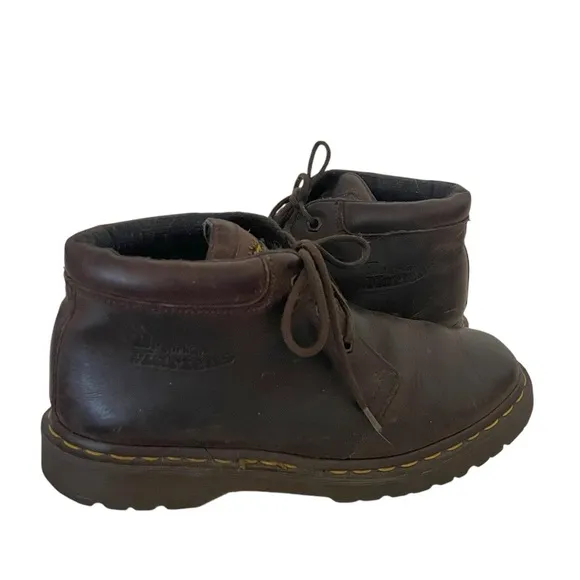 DR MARTENS Brown Leather Chukka Boots 8097 Made In England Mens Size 7 VINTAGE