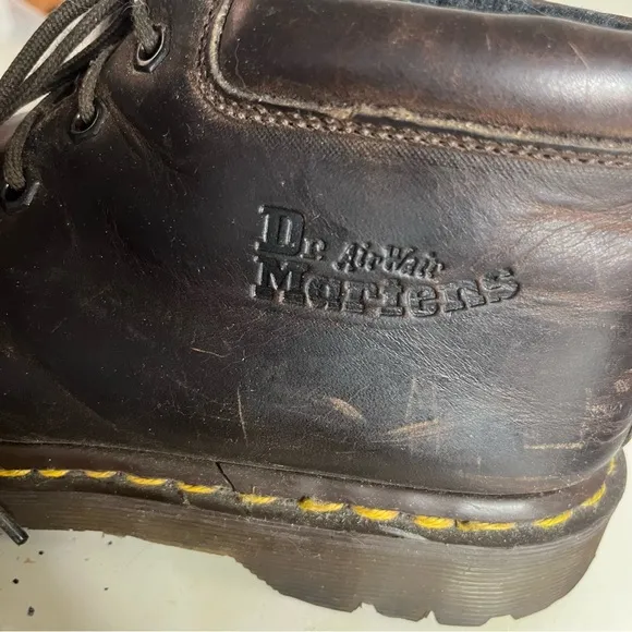 DR MARTENS Brown Leather Chukka Boots 8097 Made In England Mens Size 7 VINTAGE