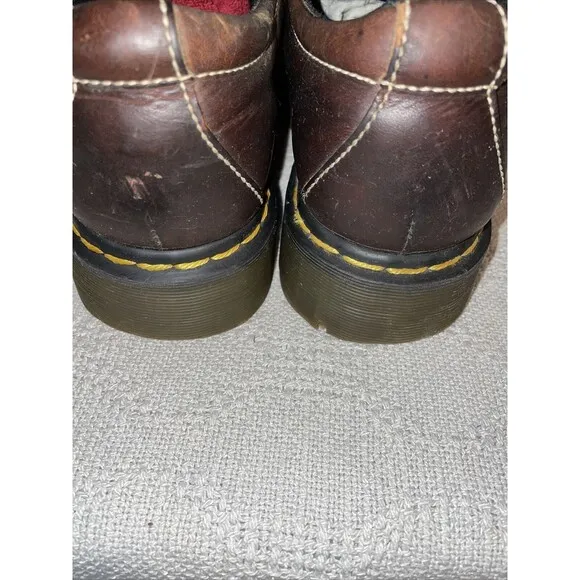 Dr. Martens Fashion Shoes Men’s Size 8 Medium Brown Leather Lace Up Lug Sole