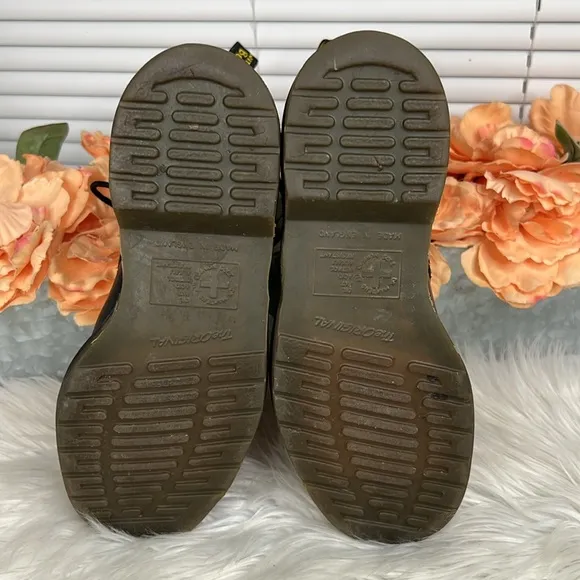 Dr. Martens Graphite Made in England 8 Eye Boots UK Size 4/US Size 6