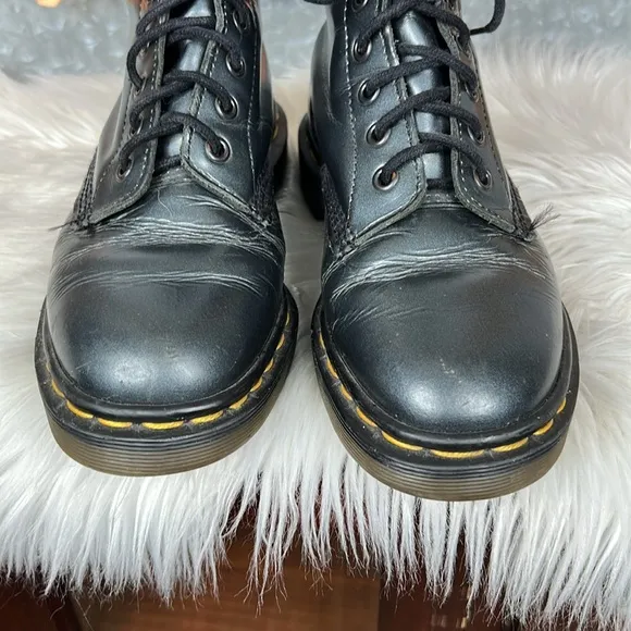 Dr. Martens Graphite Made in England 8 Eye Boots UK Size 4/US Size 6