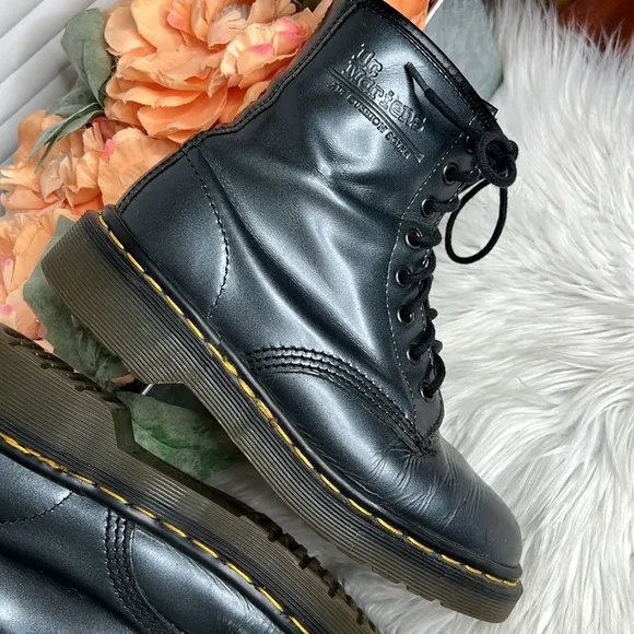 Dr. Martens Graphite Made in England 8 Eye Boots UK Size 4/US Size 6