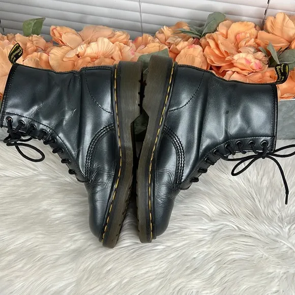 Dr. Martens Graphite Made in England 8 Eye Boots UK Size 4/US Size 6