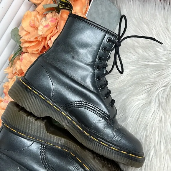 Dr. Martens Graphite Made in England 8 Eye Boots UK Size 4/US Size 6
