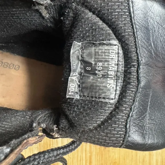 Dr. Martens Industrial Y2K Black Leather Men's Boots Size 8 Made in England