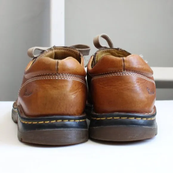Dr. Martens Men's Split Toe Chunky Cognac Brown Leather Oxford Shoes 11232 Sz12