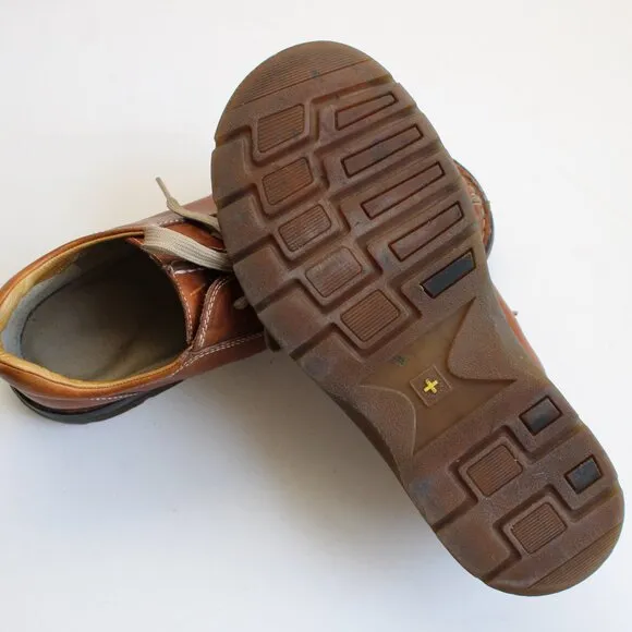 Dr. Martens Men's Split Toe Chunky Cognac Brown Leather Oxford Shoes 11232 Sz12