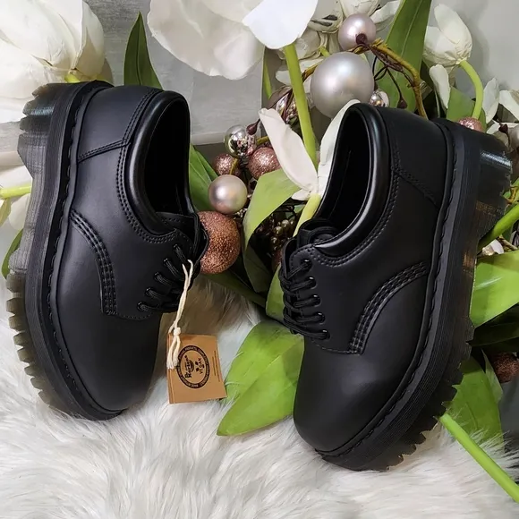 Dr. Martens platform 31176001 V 8053 Quad Mono shoes women9 new