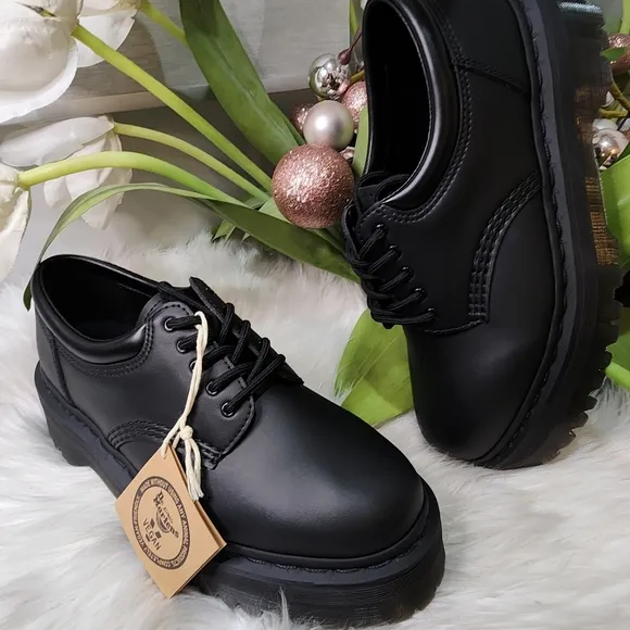 Dr. Martens platform 31176001 V 8053 Quad Mono shoes women9 new
