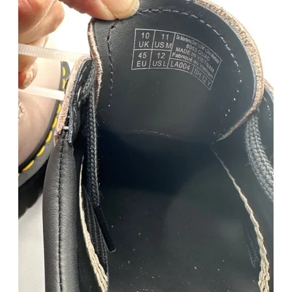 Dr. Martens Unisex 8053 Quad Oxford Smooth Leather Taupe and Taupe Size 11/12
