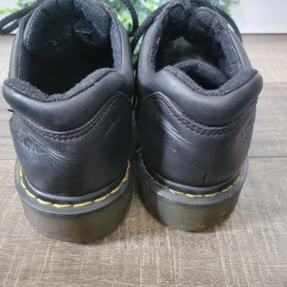 Dr. Martens Vintage 8312 Chunky Black Leather Oxford Shoes Mens 10 Womens 11