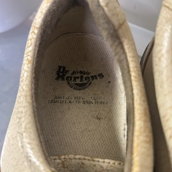 Dr. Martens Vintage Airwair‎ Chunky Leather Oxford Bowling Shoes Crackle Leather