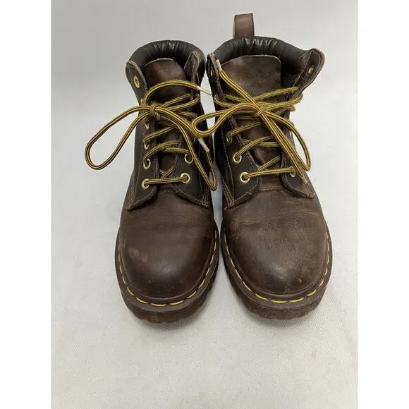 Dr Martens Vintage Chunky Sole England Made Leather Boots Size 9