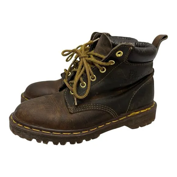 Dr Martens Vintage Chunky Sole England Made Leather Boots Size 9