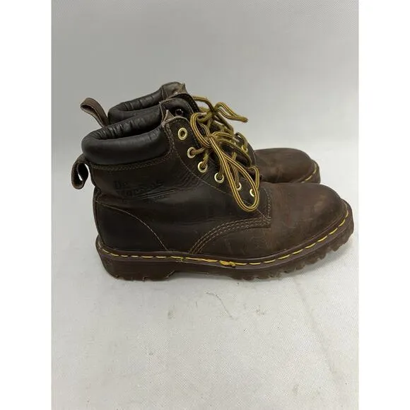 Dr Martens Vintage Chunky Sole England Made Leather Boots Size 9
