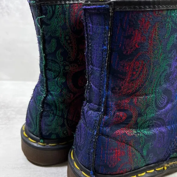 Dr Martens Vintage Made In England Paisley Boots - Women's Size UK 5 / US 7