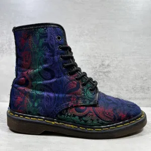 Dr Martens Vintage Made In England Paisley Boots - Women's Size UK 5 / US 7