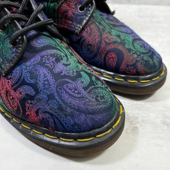 Dr Martens Vintage Made In England Paisley Boots - Women's Size UK 5 / US 7