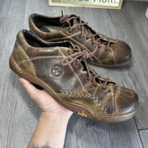 Dr. Martens Vintage Shoes Men's 13M Brown Leather Oxford Lace Up Chunky