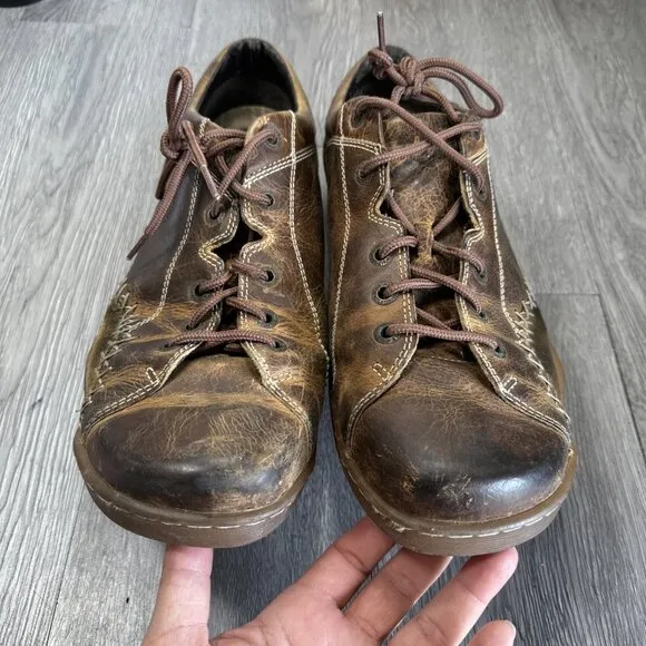 Dr. Martens Vintage Shoes Men's 13M Brown Leather Oxford Lace Up Chunky