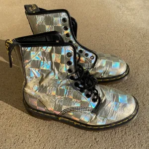 Dr. Martens Vintage Silver Holographic boots
