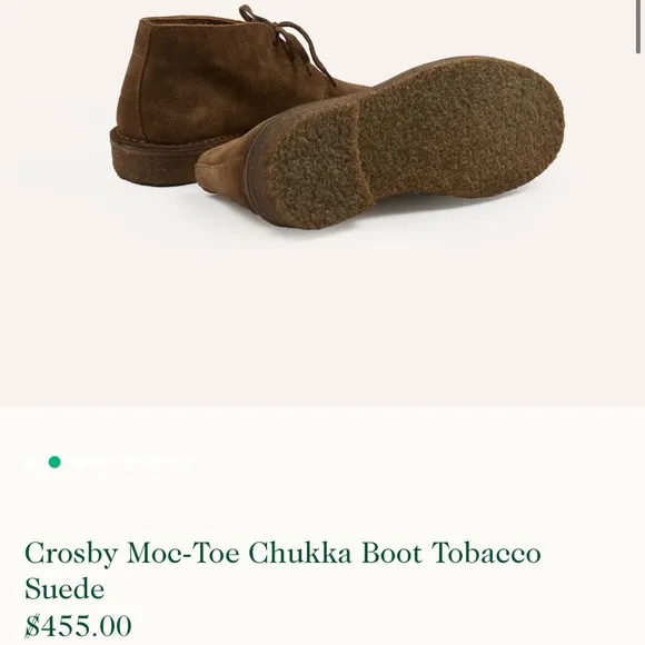 Drakes Brown Crosby Moc-Toe Chukka Boots Premium Suede Minimalist Design Size 9