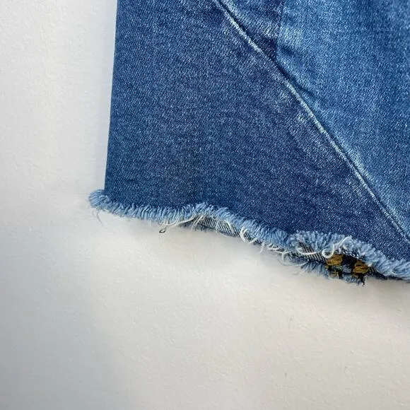 Driftwood Anthro Saydi Patchwork Denim Jean Boho Hippie A line skirt womens 26 4