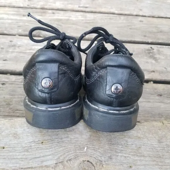 Dr Martens Kyle Lace-up Oxford Shoes Black Leather Size Woman's 8