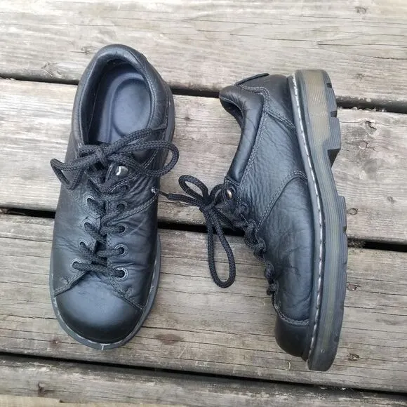 Dr Martens Kyle Lace-up Oxford Shoes Black Leather Size Woman's 8