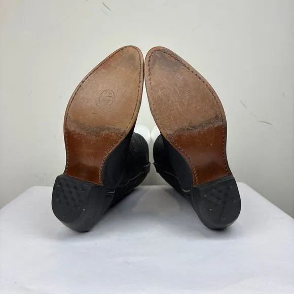 Durango Black Western Cowboy Boots Women's 9.5 M Indie Boho
