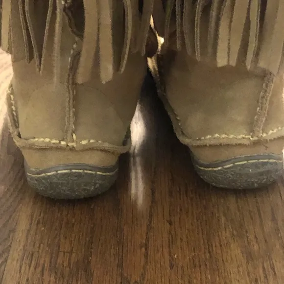 Durango Tan Leather Women's Boots Cognac Micro Boho Casual Flat Botos EUC