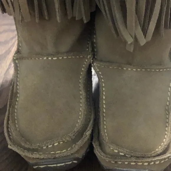 Durango Tan Leather Women's Boots Cognac Micro Boho Casual Flat Botos EUC