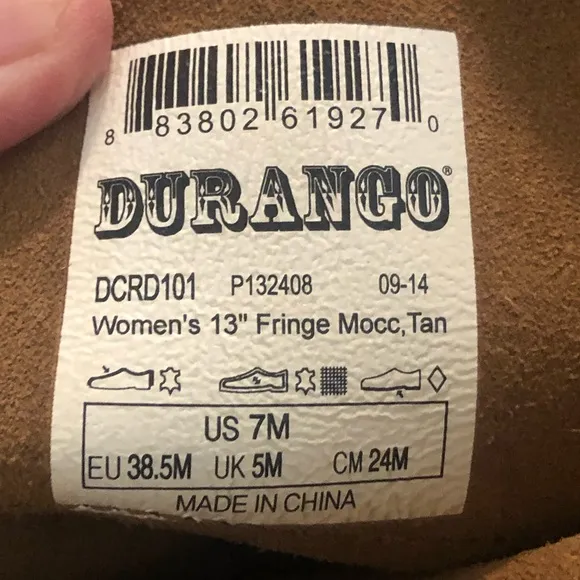 Durango Tan Leather Women's Boots Cognac Micro Boho Casual Flat Botos EUC