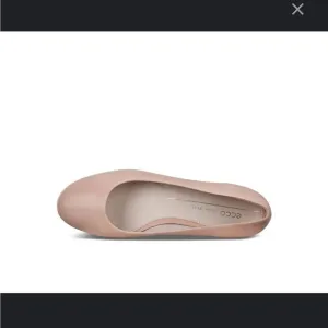 ECCO Anine Ballet Flat Pale Pink Leather Size 8 EU 39 Women’s Shoes EUC​