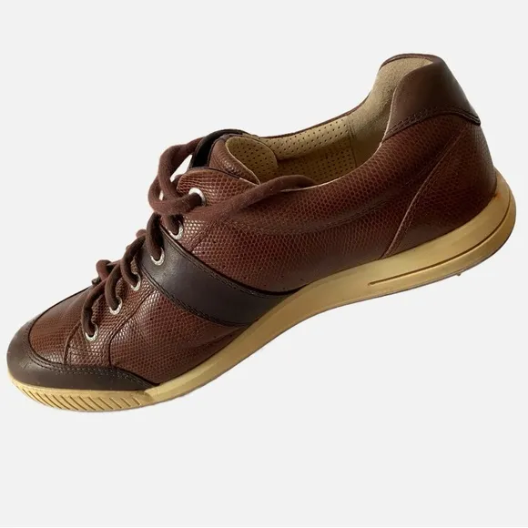 Ecco Golf Hydromax Street Retro Leather Spike-less Golf Shoes