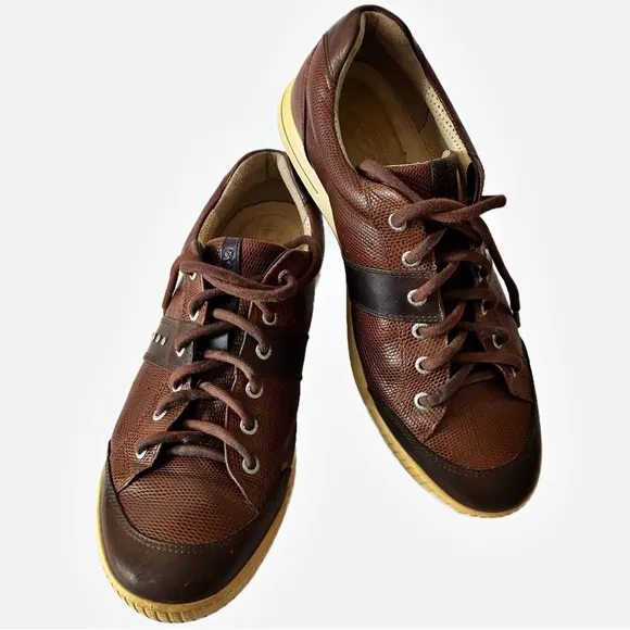 Ecco Golf Hydromax Street Retro Leather Spike-less Golf Shoes