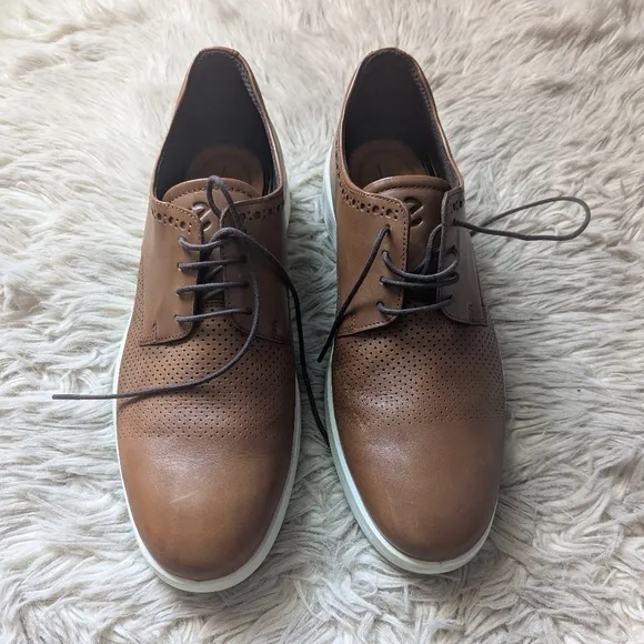 ECCO Men's S Lite Hybrid Perforated Oxford in Brown