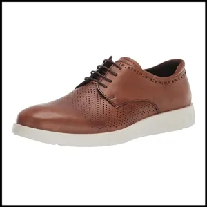ECCO Men's S Lite Hybrid Perforated Oxford in Brown