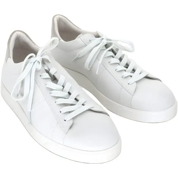 Ecco Men's Street Lite Retro Sneaker White/Gravel Size 6-6.5