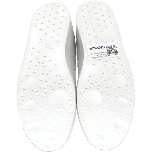 Ecco Men's Street Lite Retro Sneaker White/Gravel Size 6-6.5