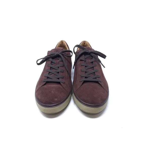 Ecco Men's Street Tray Tech Brown Suede Sneaker US 9-9.5 EU 43 Lace Up Shoes