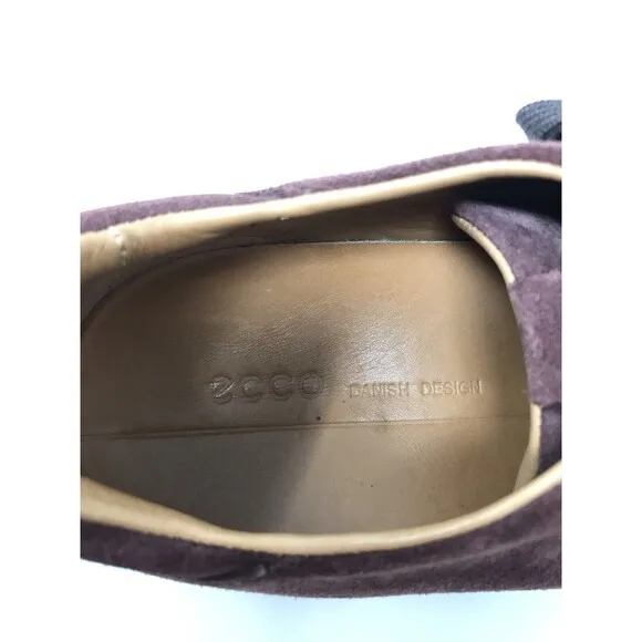 Ecco Men's Street Tray Tech Brown Suede Sneaker US 9-9.5 EU 43 Lace Up Shoes