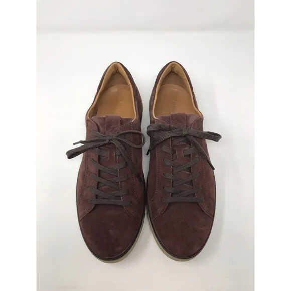 Ecco Men's Street Tray Tech Brown Suede Sneaker US 9-9.5 EU 43 Lace Up Shoes