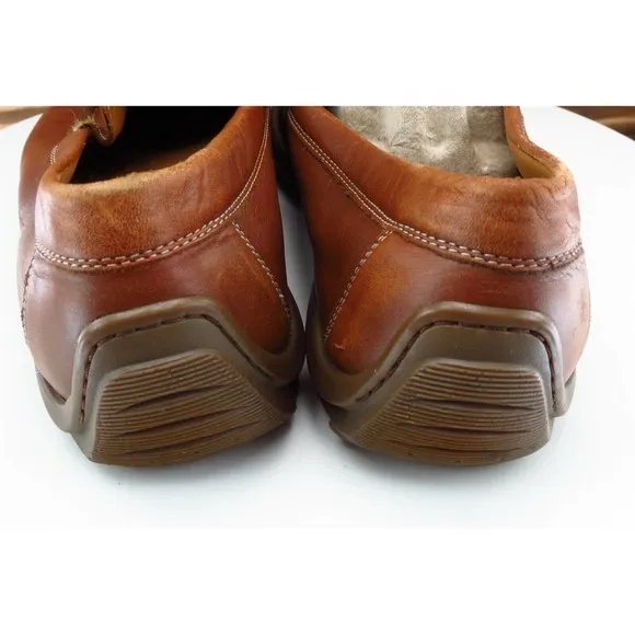 ECCO Shoes Sz 44 M Round Toe Brown‎ Loafer Leather Men