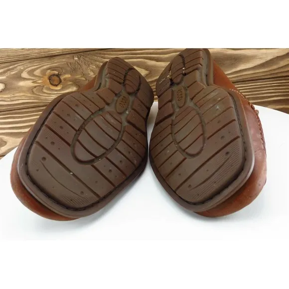 ECCO Shoes Sz 44 M Round Toe Brown‎ Loafer Leather Men