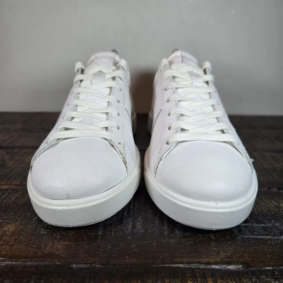 Ecco Street Lite Retro Womens Size 5-5.5 EU 36 Lace Up Shoes Sneakers White