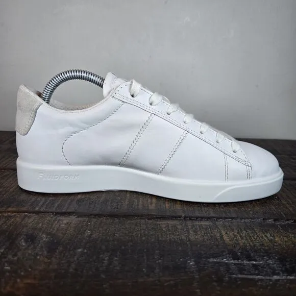 Ecco Street Lite Retro Womens Size 5-5.5 EU 36 Lace Up Shoes Sneakers White